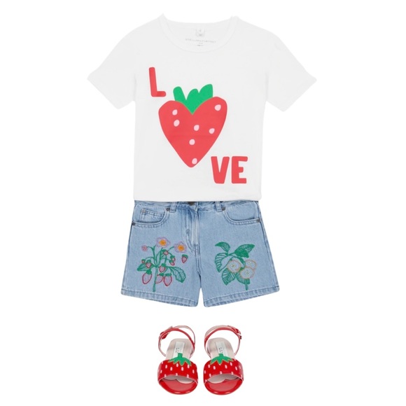 Stella McCartney Other - STELLA MCCARTNEY TODDLER GIRL LOVE STRAWBERRY
COTTON TEE